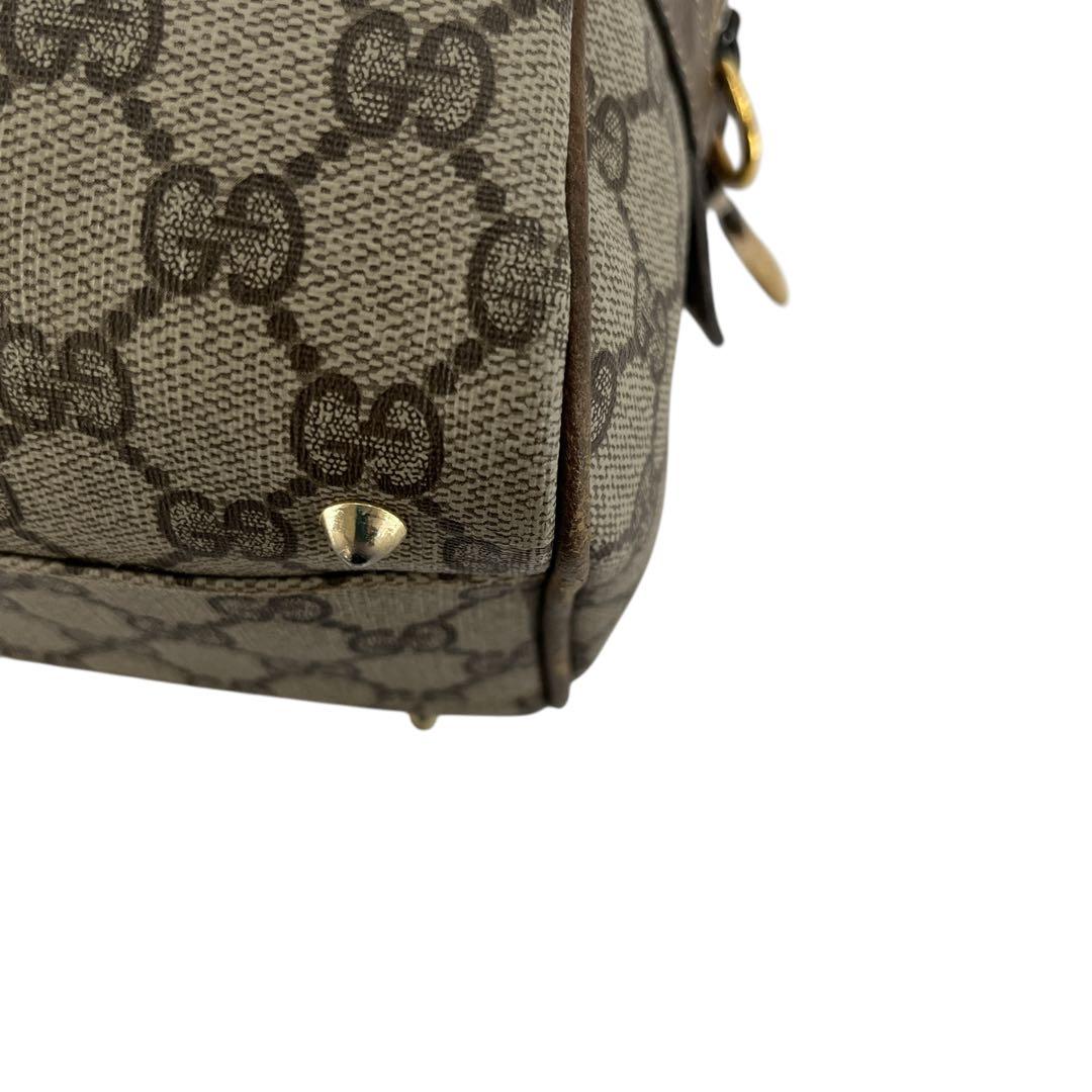 オールドグッチ　ミニボストン　GGスプリーム　インターロッキング　PVCレザー