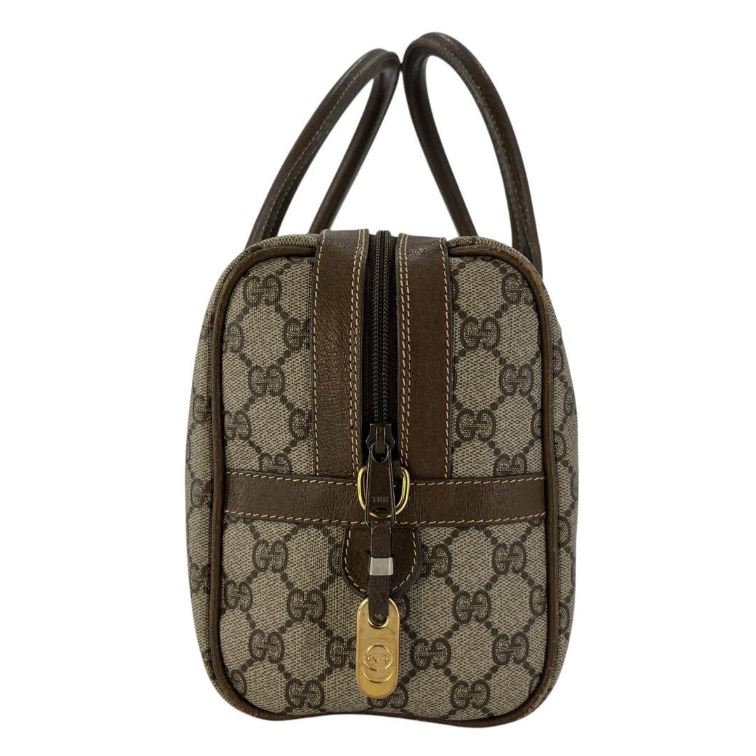 オールドグッチ　ミニボストン　GGスプリーム　インターロッキング　PVCレザー