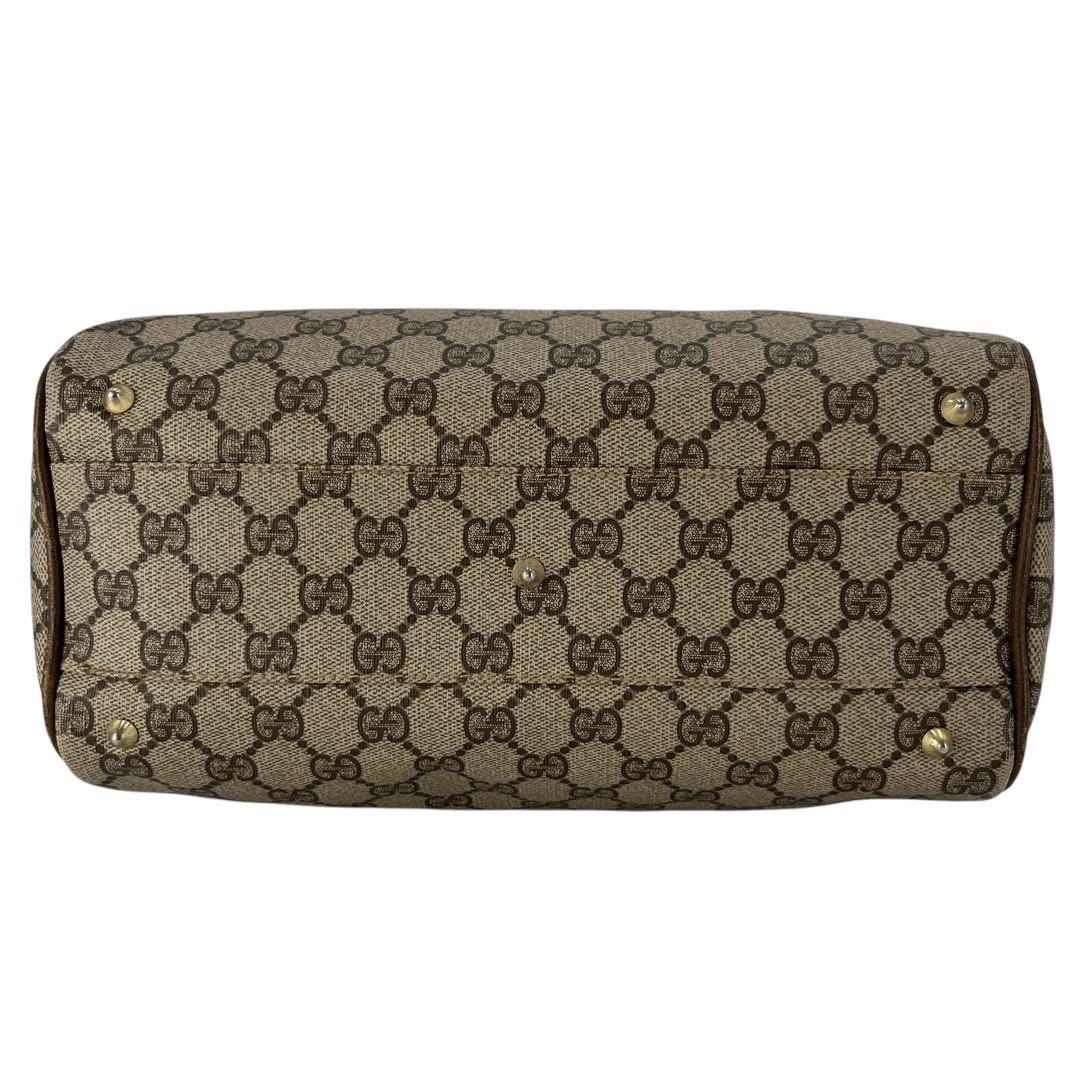 オールドグッチ　ミニボストン　GGスプリーム　インターロッキング　PVCレザー