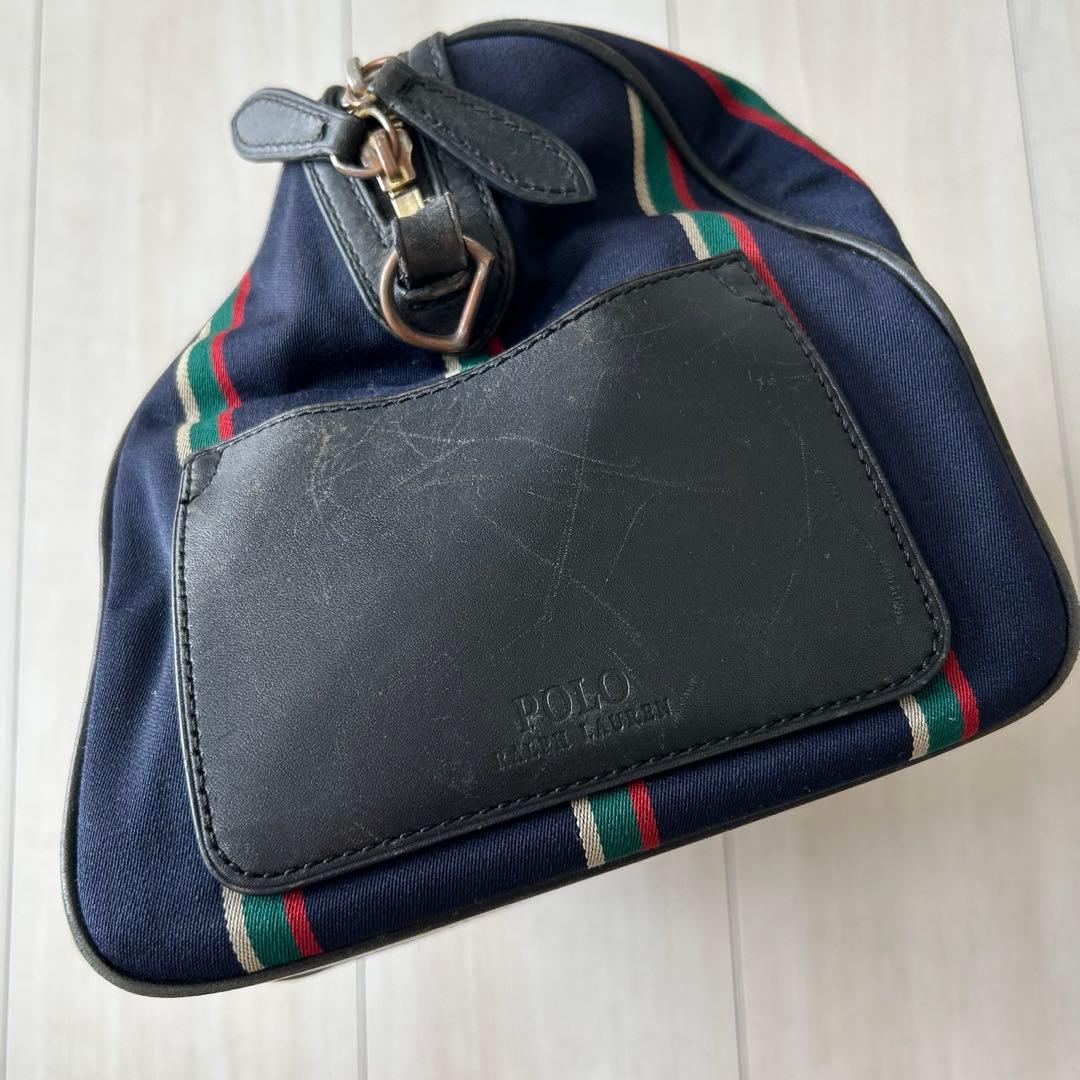 希少 Polo Ralph Lauren 2wayミニボストンバッグ ネイビー