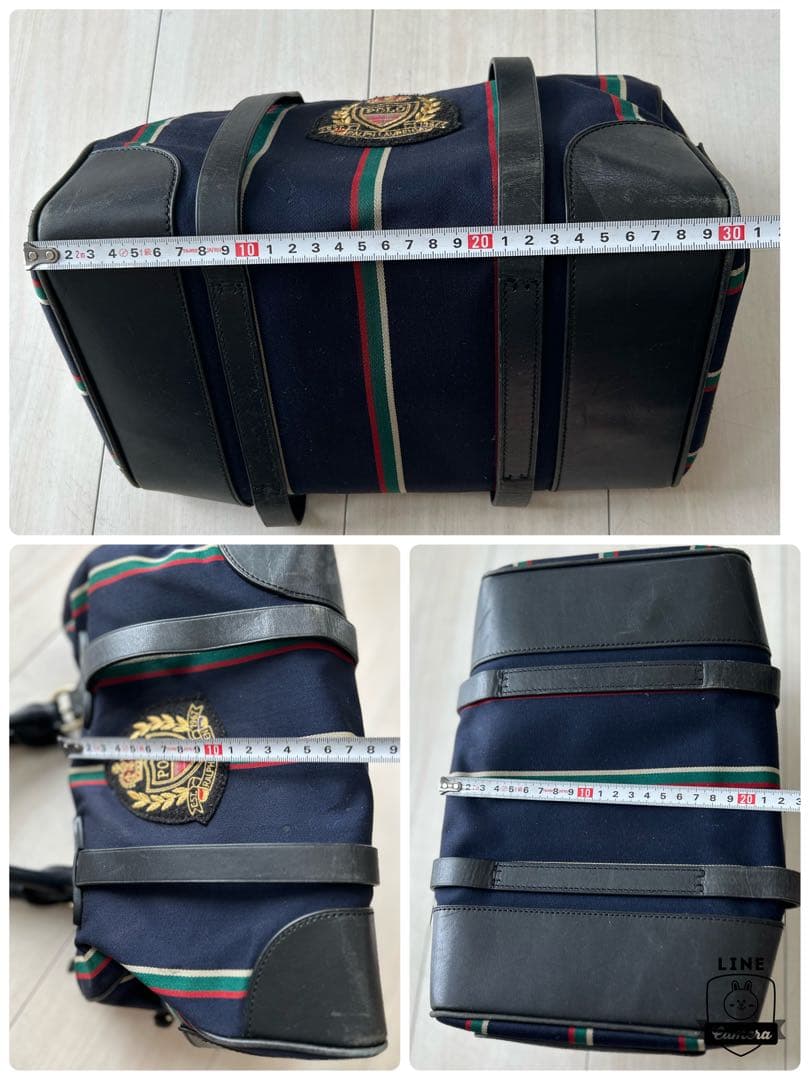 希少 Polo Ralph Lauren 2wayミニボストンバッグ ネイビー