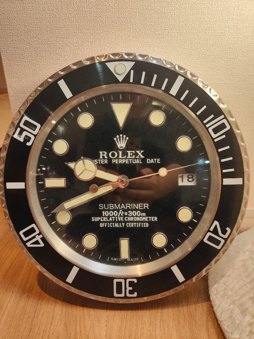 レア ROLEX SUBMARINER サブマリーナ 壁掛時計 ロレックス