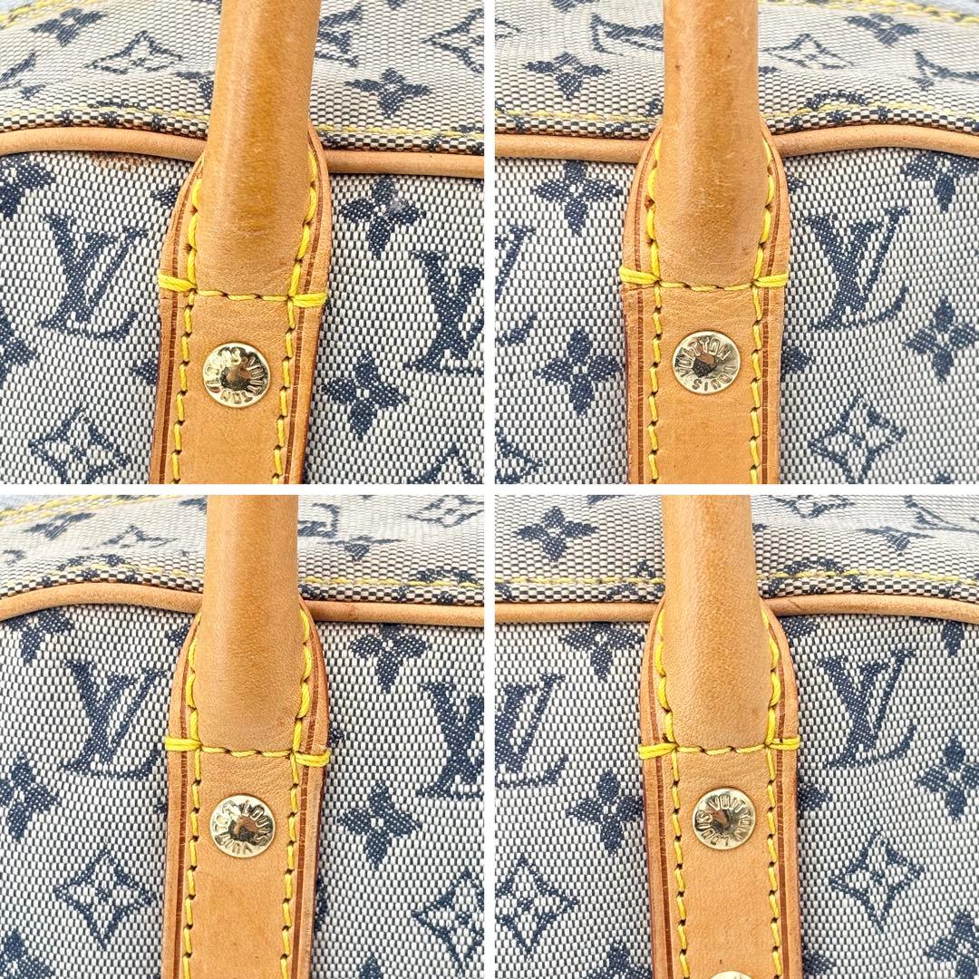 LOUIS VUITTON ルイヴィトン モノグラムミニ マリー ブルー