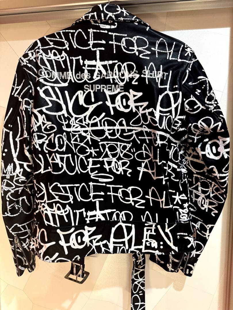 K*n様 【美品】 supreme ギャルソン schott コラボ ライダース
