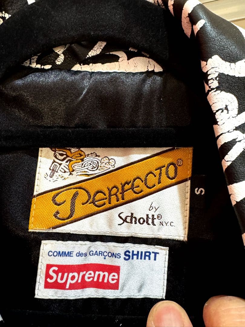 K*n様 【美品】 supreme ギャルソン schott コラボ ライダース