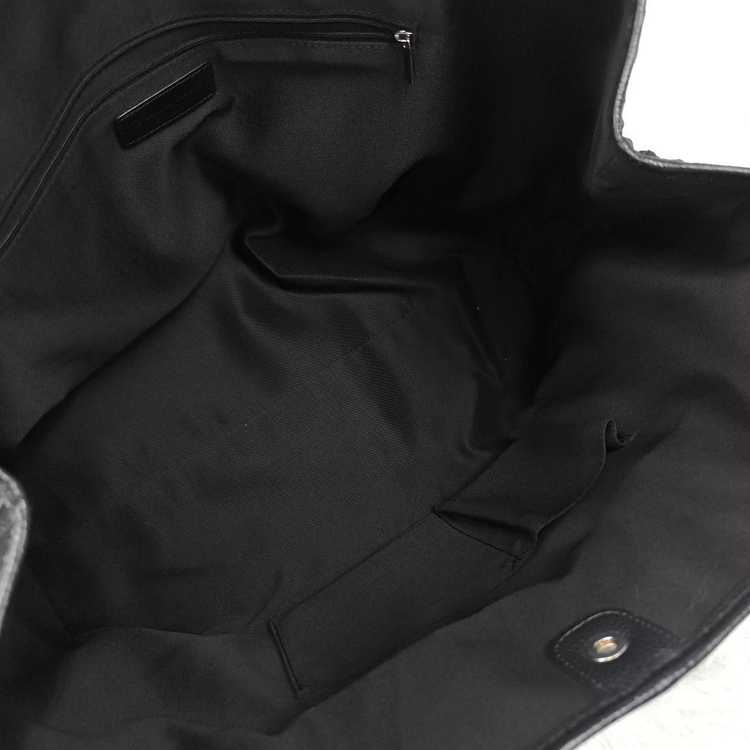 ✨極美品✨ ユナイテッドアローズ トートバッグ レザー シボ 紺 肩掛け A4可