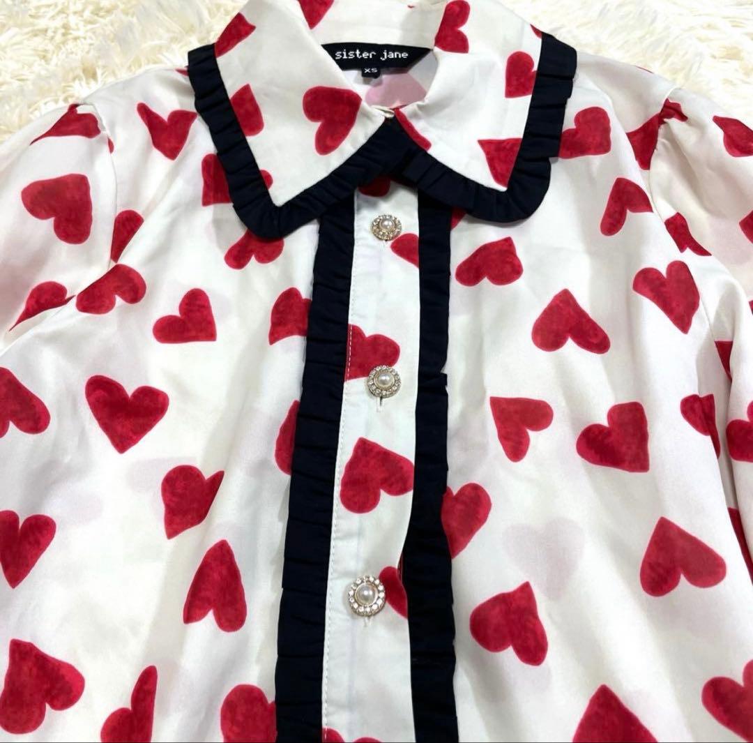 sister jane ハート柄ブラウス