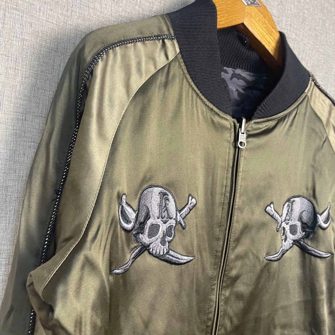 ABORDAGE ヒロムタカハラ　リバーシブルスカジャン　ドクロ　48