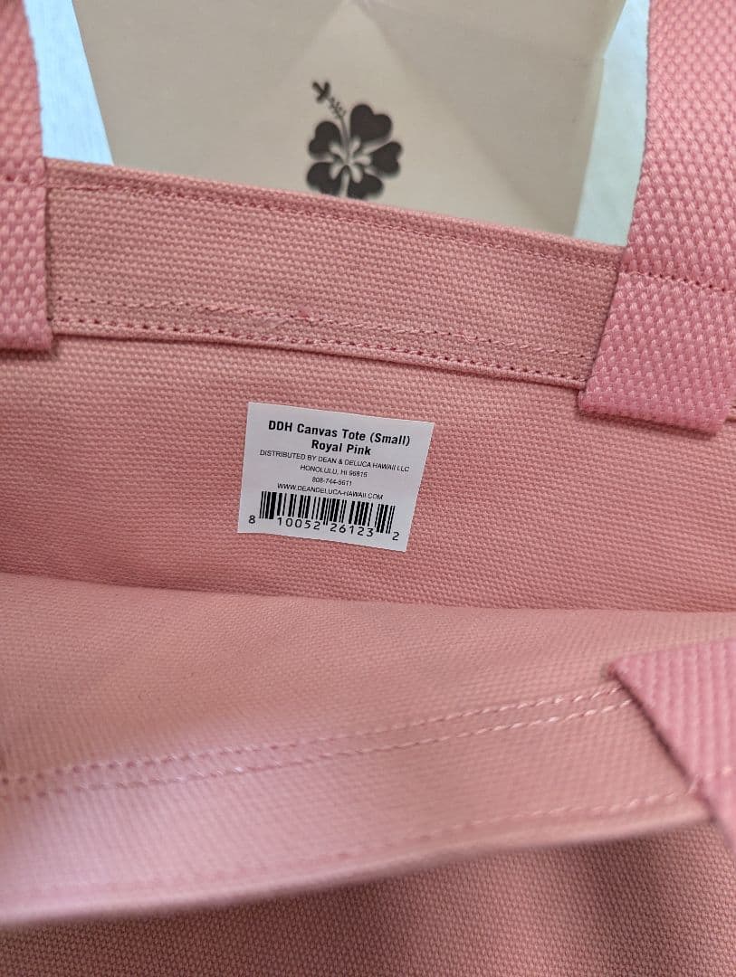 ＜新品＞ハワイ限定☆DEAN＆DELUCA☆トートSロイヤルピンク＋おまけ