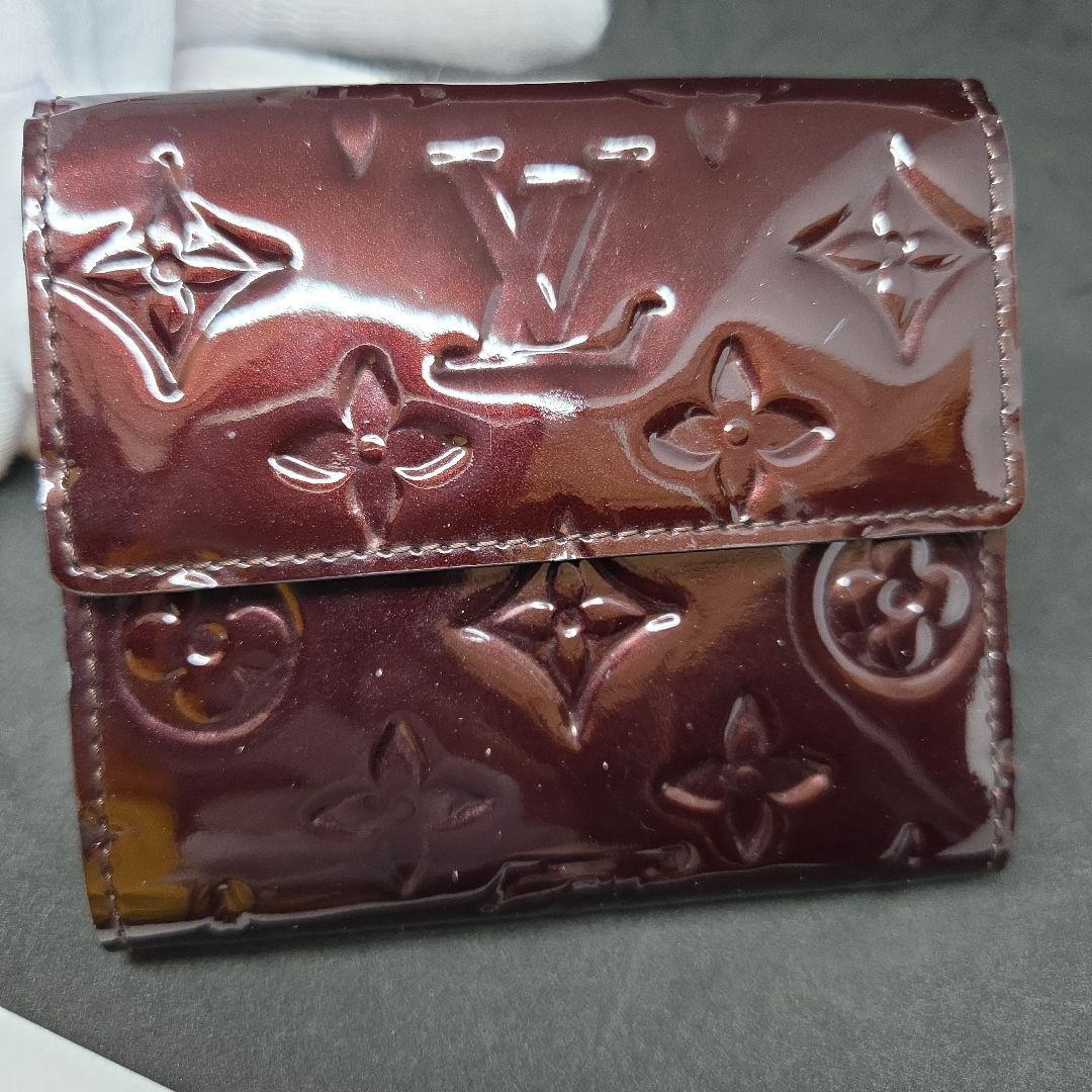 Mookie736さん　ルイヴィトン　ヴェルニ　アマラント　財布　ポルトフォイユ