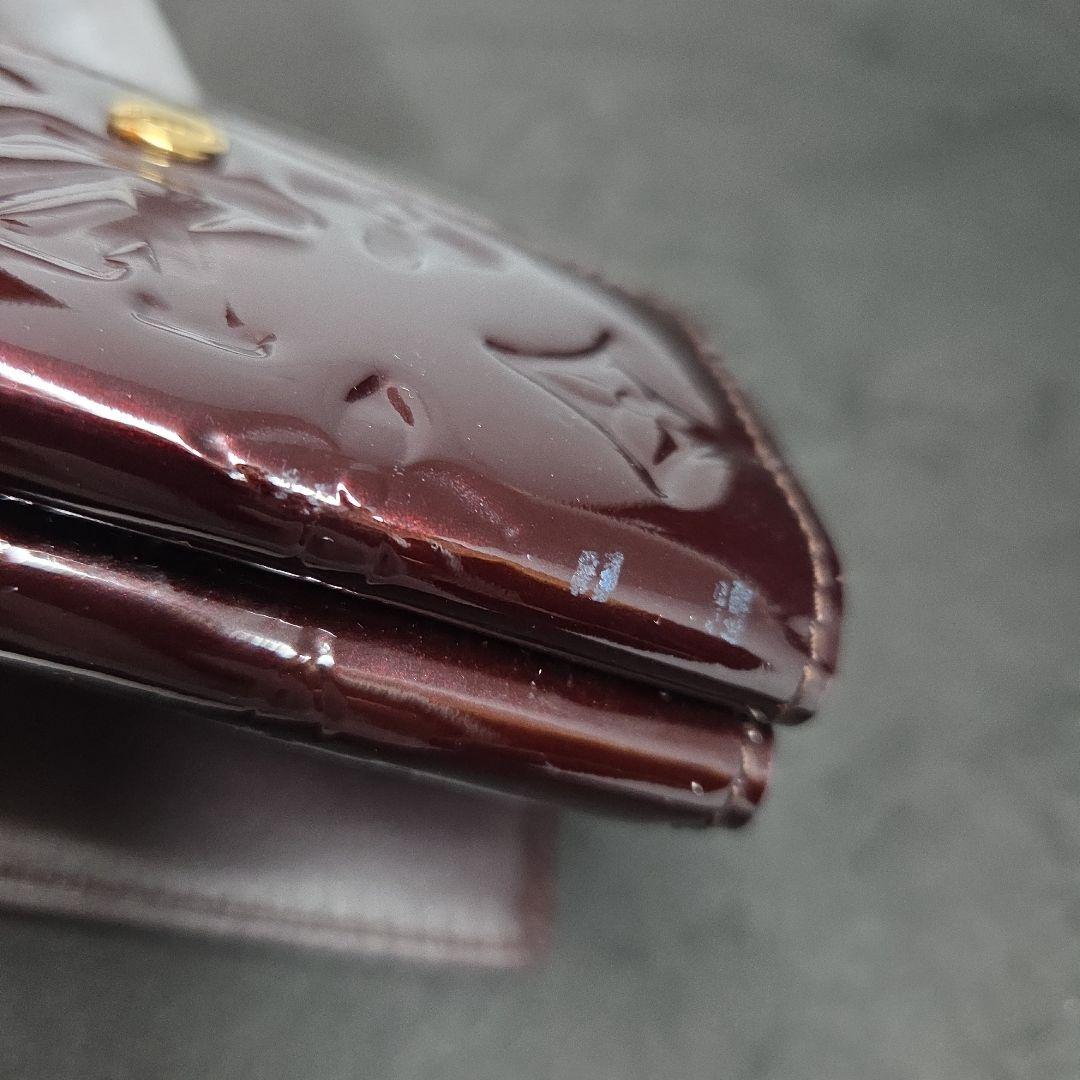 Mookie736さん　ルイヴィトン　ヴェルニ　アマラント　財布　ポルトフォイユ