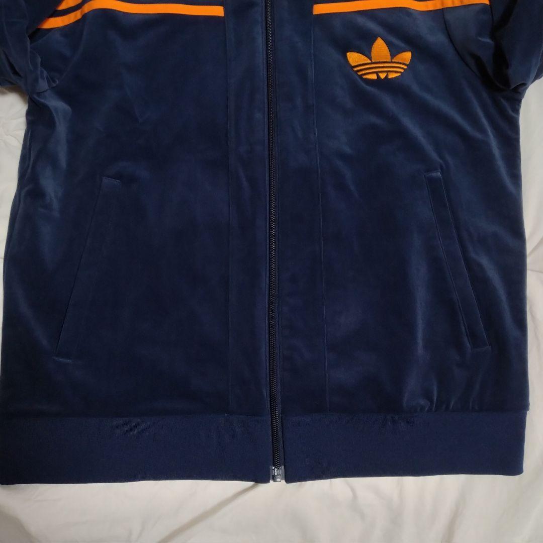 【美品 ベロア 2XL】adidas トラックジャケット ジャージ トレフォイル