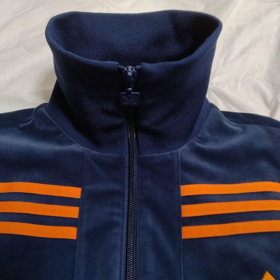 【美品 ベロア 2XL】adidas トラックジャケット ジャージ トレフォイル