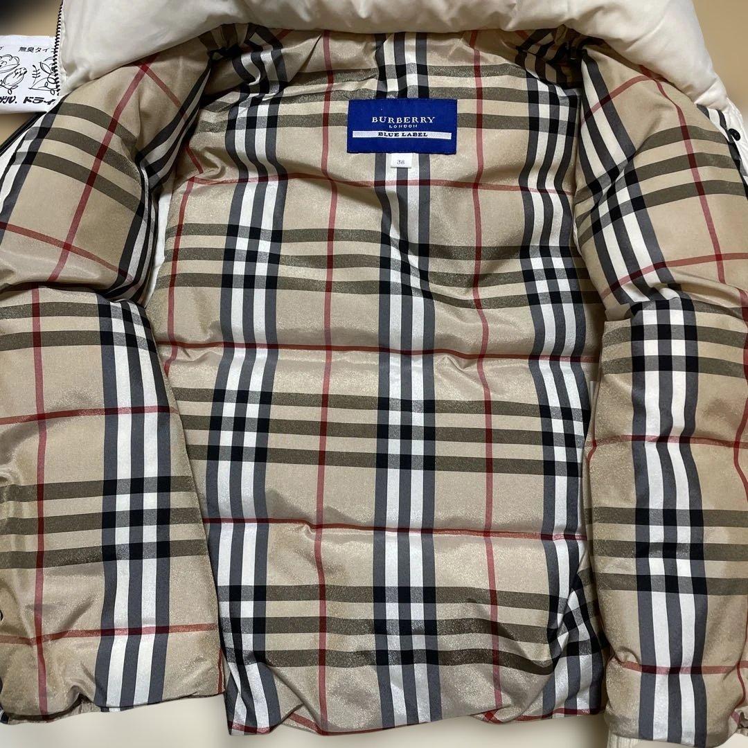 BURBERRY BLUE LABEL ダウンベスト 38 ホワイト