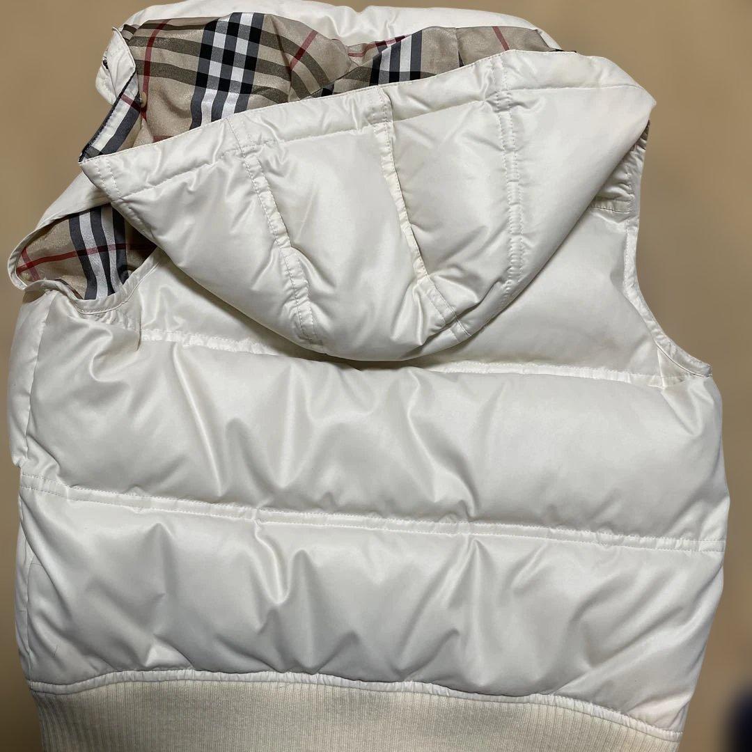 BURBERRY BLUE LABEL ダウンベスト 38 ホワイト