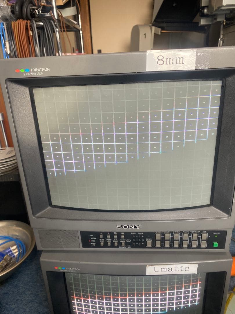 完動　スーパーファインピッチ管　ソニーブラウン管モニター　PVM-1442QM