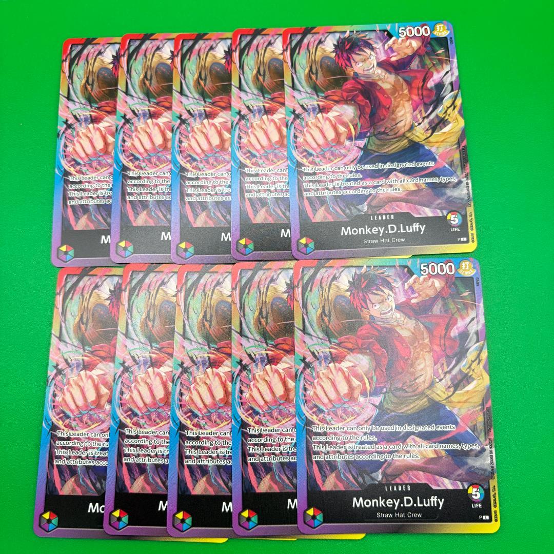 ワンピース 海外先行イラスト ルフィ 10枚 プロモ リリースイベント 英語