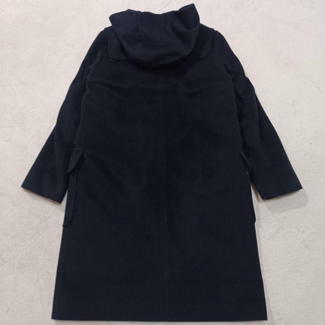 【美品】セオリーリュクス 毛100% ダッフルコート ネイビー ダウンライナー付