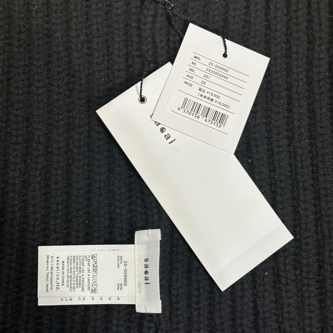 Sacai Carhartt WIP ネックウォーマー(黒)