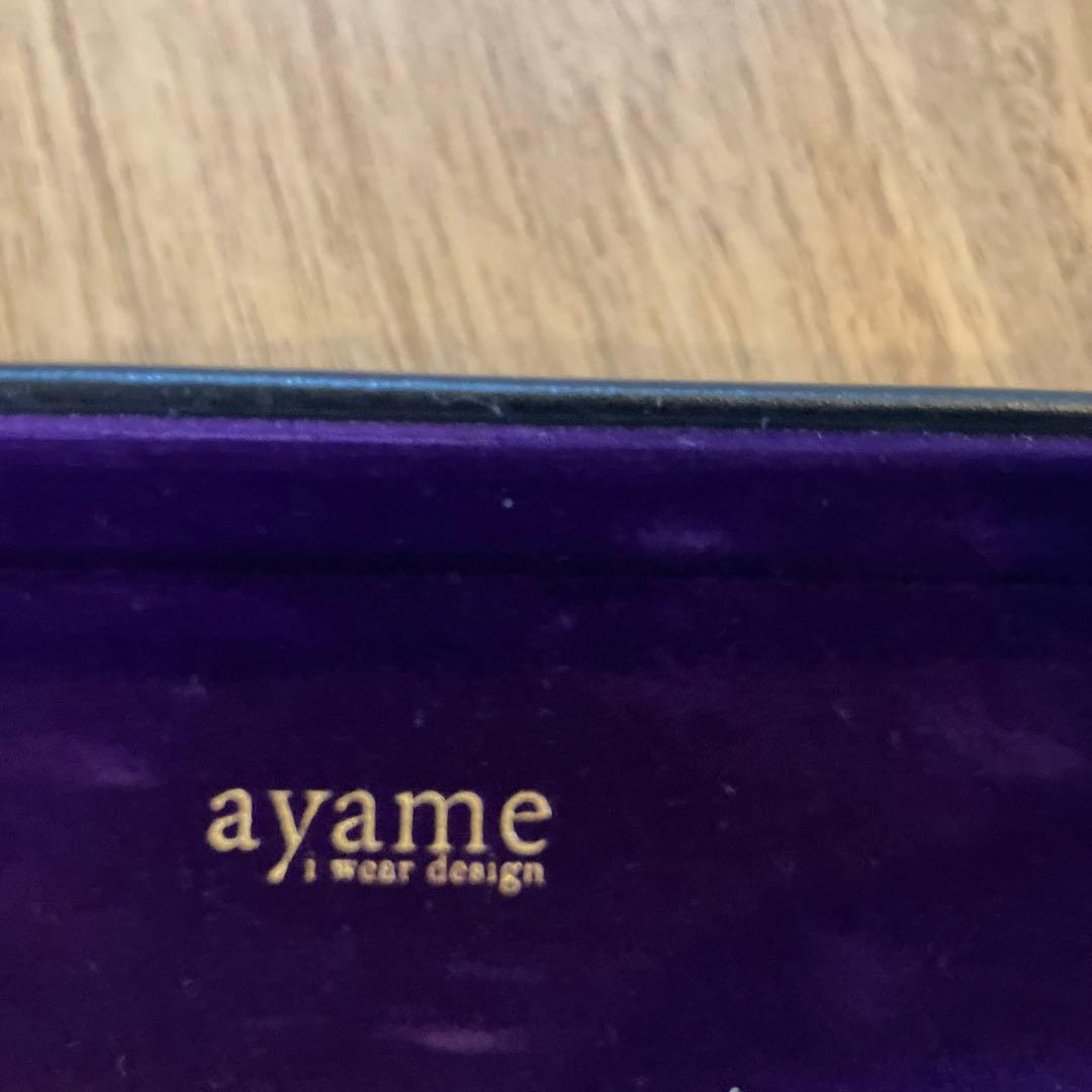 ayame ラウンド型サングラス ブラック/ゴールド（男女兼用）