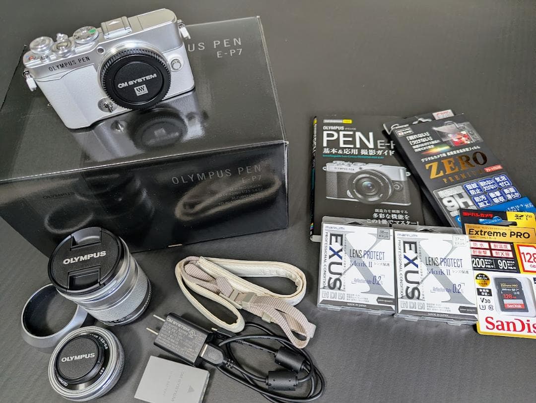 【シャッター数377】OLYMPUS PEN E-P7 EZ ダブルズームキット