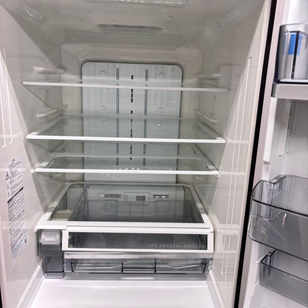 671 鏡面デザイン　大型冷蔵庫　500L強　右開き　自動製氷機　極美品　大人気