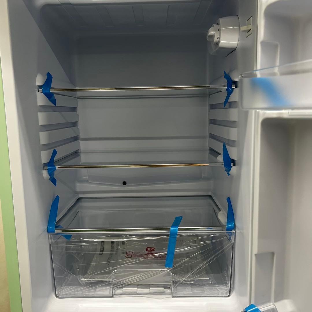 990⭕️【未使用・展示品】冷蔵庫　アイリスオーヤマ　レトロ　一人暮らし　設置無料