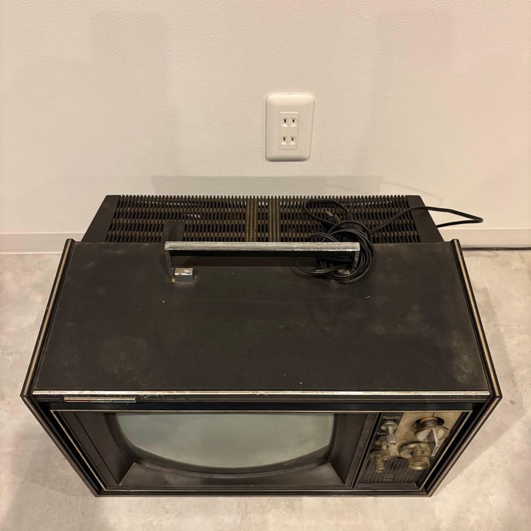 ナショナルカラーテレビ TH-37P ポータブルテレビ 動作未確認 レトロテレビ