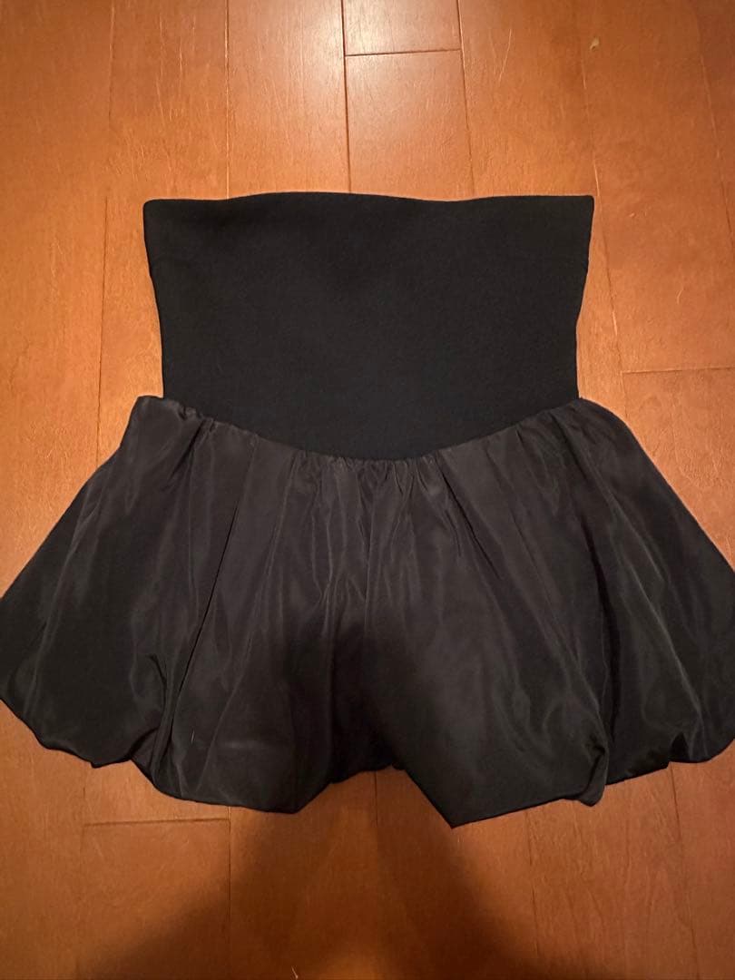 ※トップスのみ ※スナイデル ペプラムベアトップ&パンツセット ブラック 0