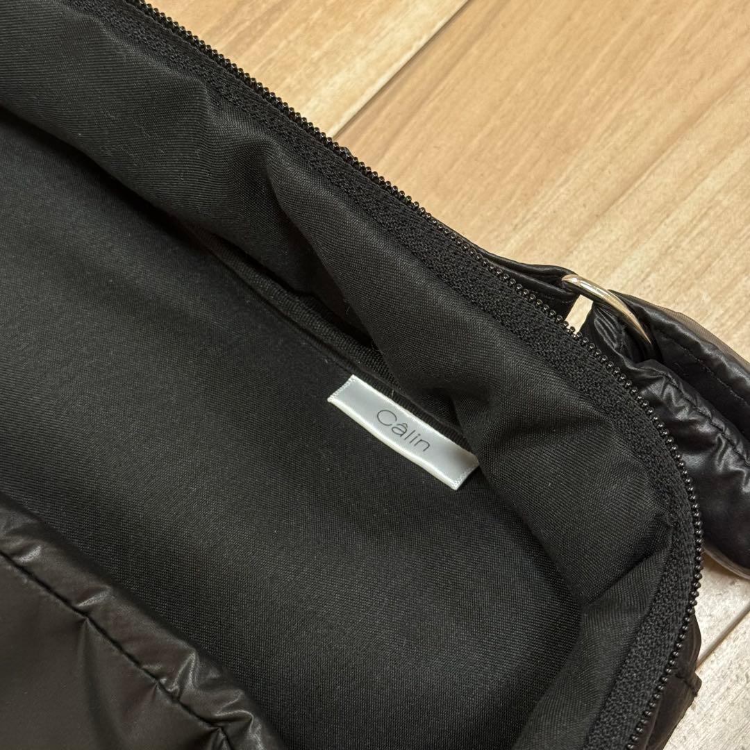 calin カラン マザーズバッグ バッグ ブラック 黒 中古 美品
