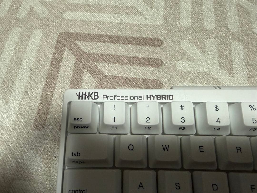 be様用HHKB 日本語雪　➕キーキャップ墨