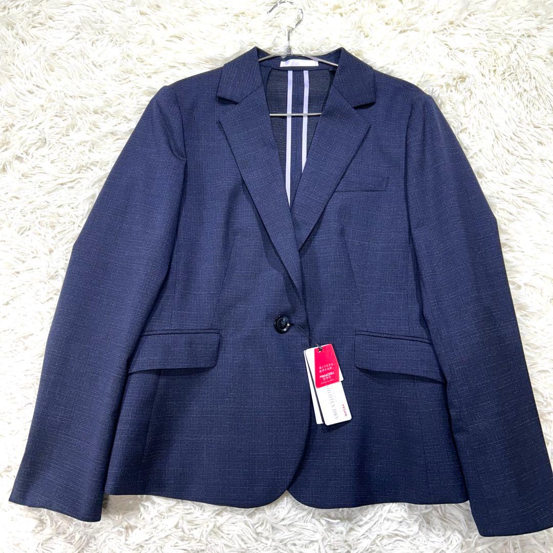 【未使用タグ付】アオキ 洗える♪クール仕様 キレイスーツ セット ネイビー XL