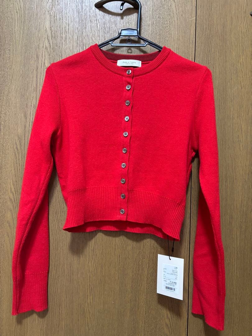 PUBLIC TOKYO コットンカシミヤクルーカーデ