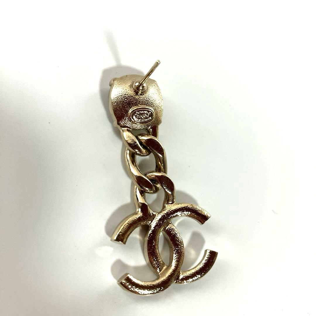 【美品】CHANEL シャネル ココマーク ラインストーン ピアス