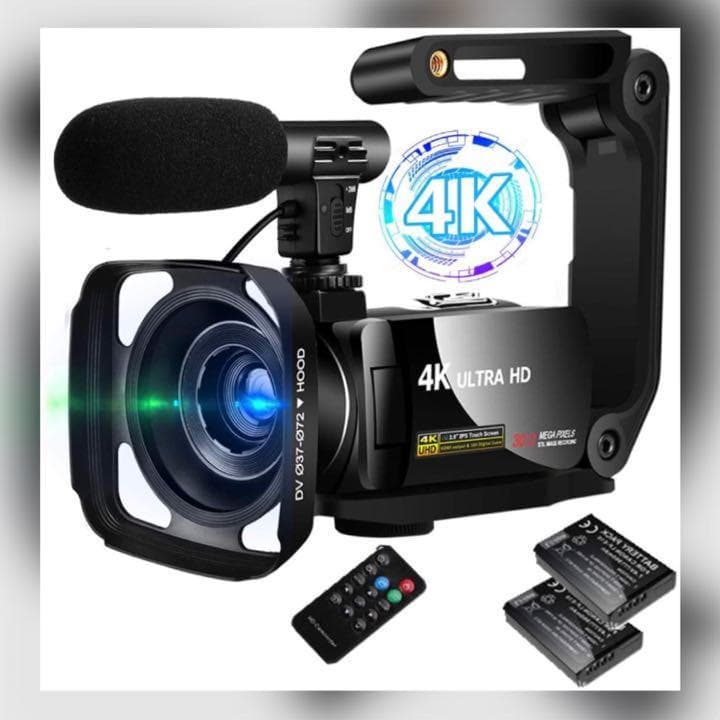 ❤簡単編集でプロ級の本格的な作品に仕上がる♪❤4K/UHD★高性能ビデオカメラ