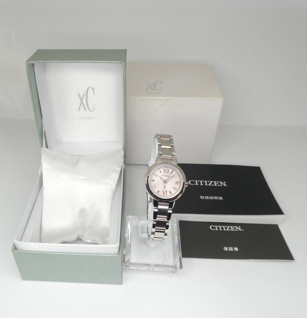 ✴未使用稼働品 シチズン xC 電波ソーラー ミニソル エコドライブ 18.5㎝