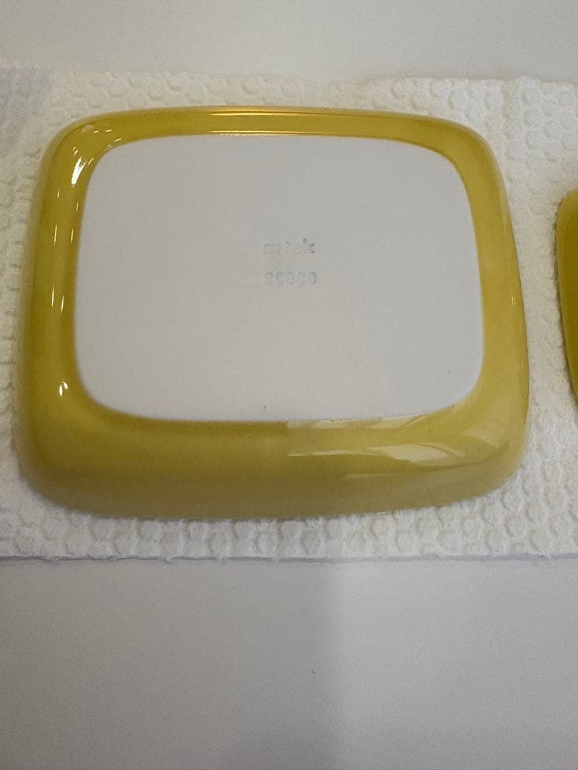 新品2組4枚　FINプレート Lehti イエロー