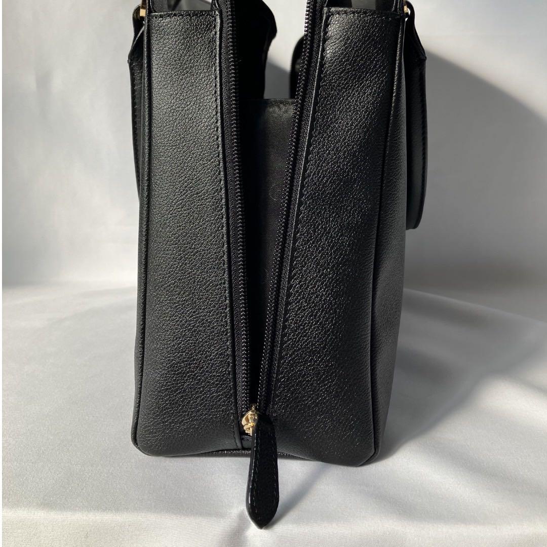 新品未使用　濱野皮革工藝　HAMANO グレースディライトトート　黒　高市総理