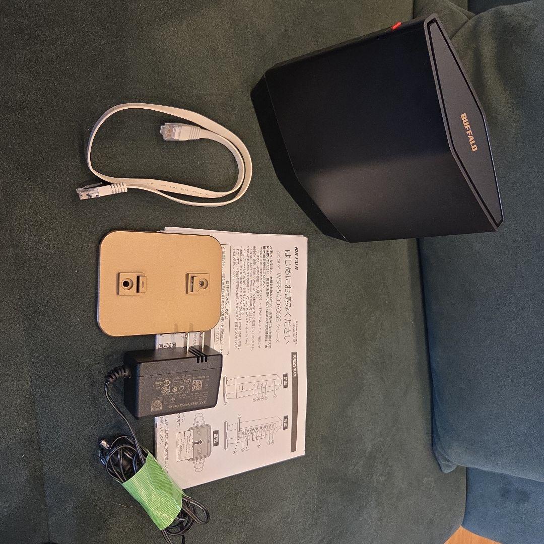 美品　BUFFALO WSR-5400AX6S-MB Wi-Fi 6ルーター
