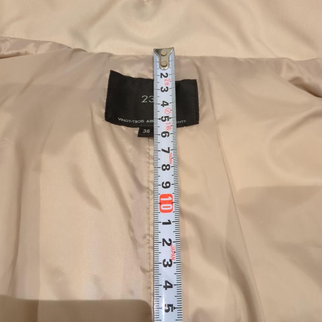 23区　ダウンジャケット　シレータフタコンパクトダウンコート　38