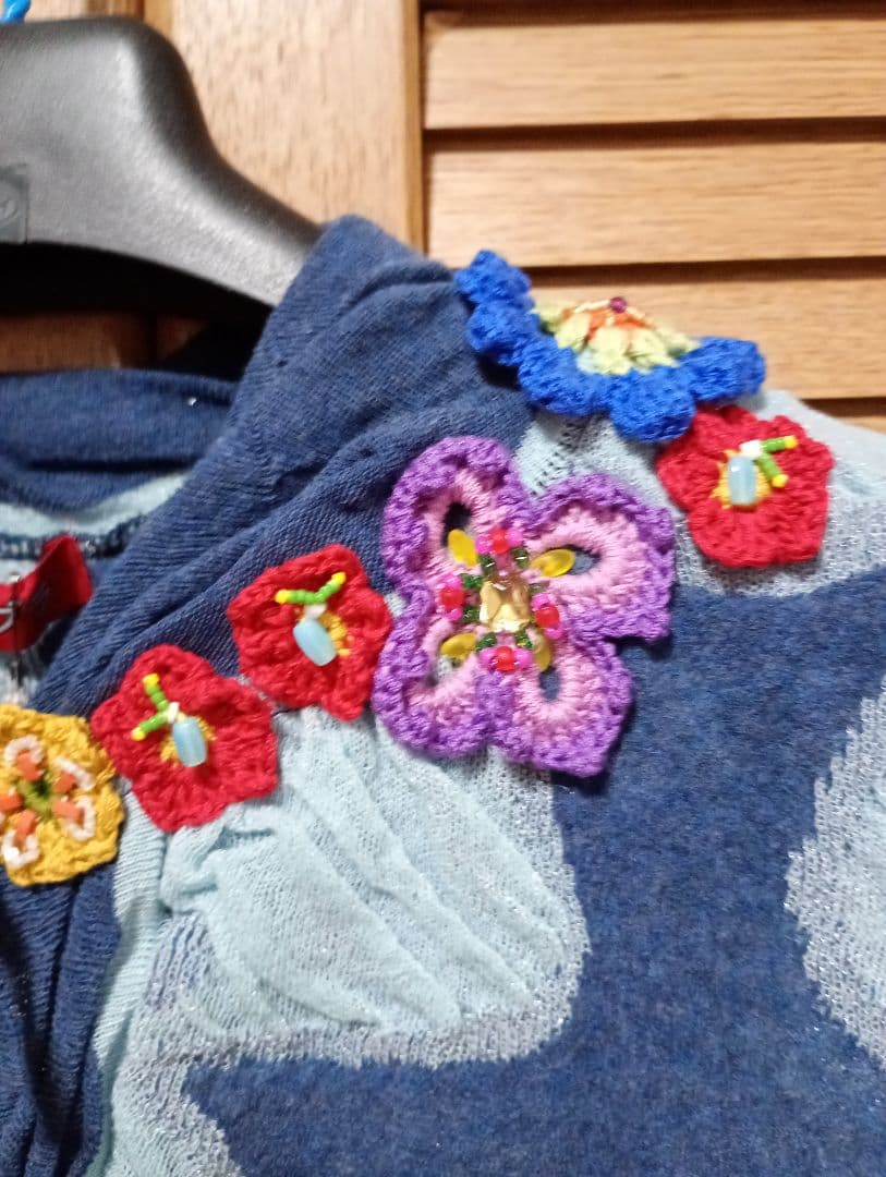 アルベロベロ　新品未使用 ボレロ　カーディガン　ブローチ付