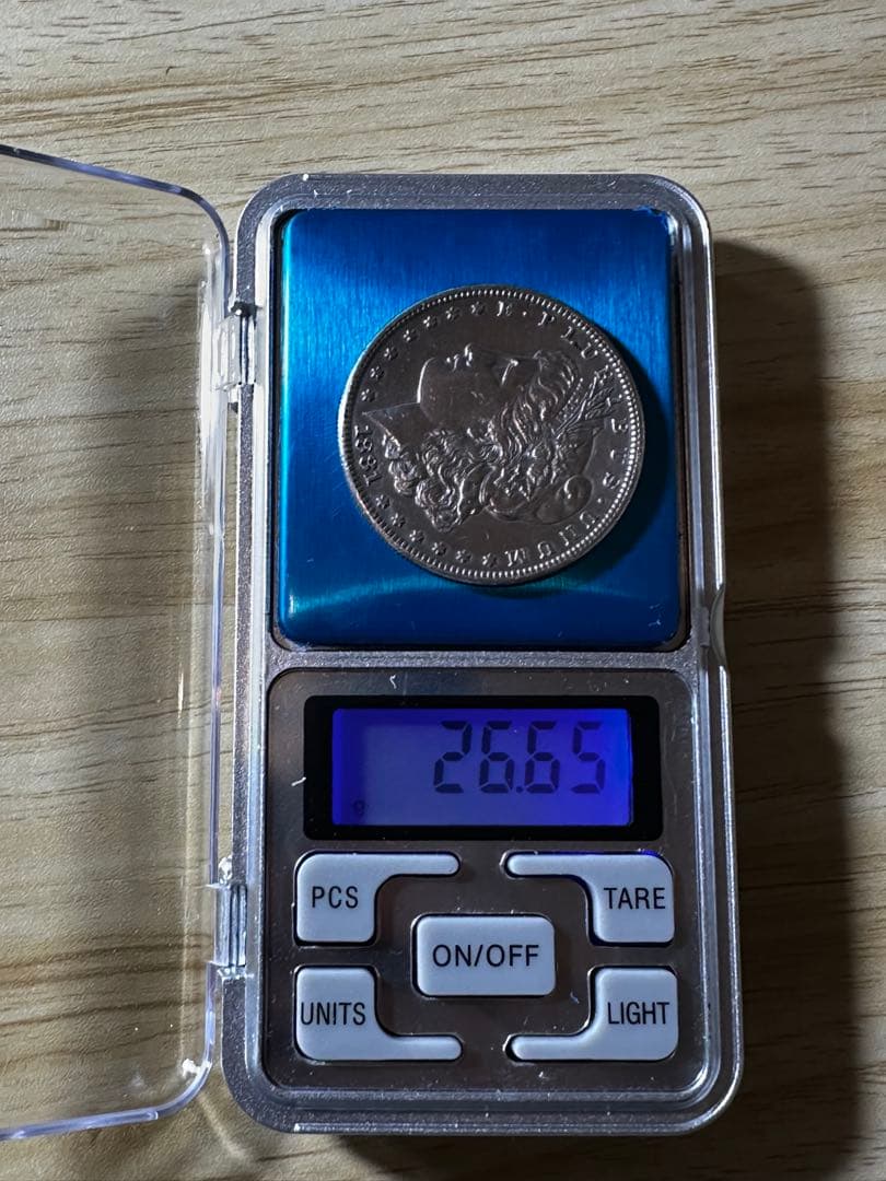 1881年 モルガン・ダラー 銀貨　査定済み