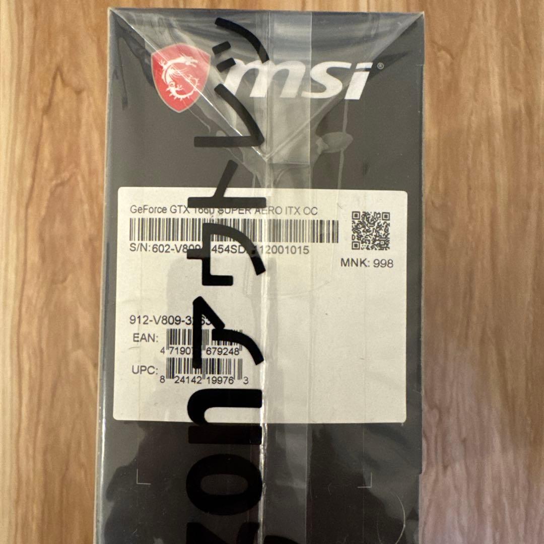 【新品？未開封】MSI GeForce GTX 1660 Super
