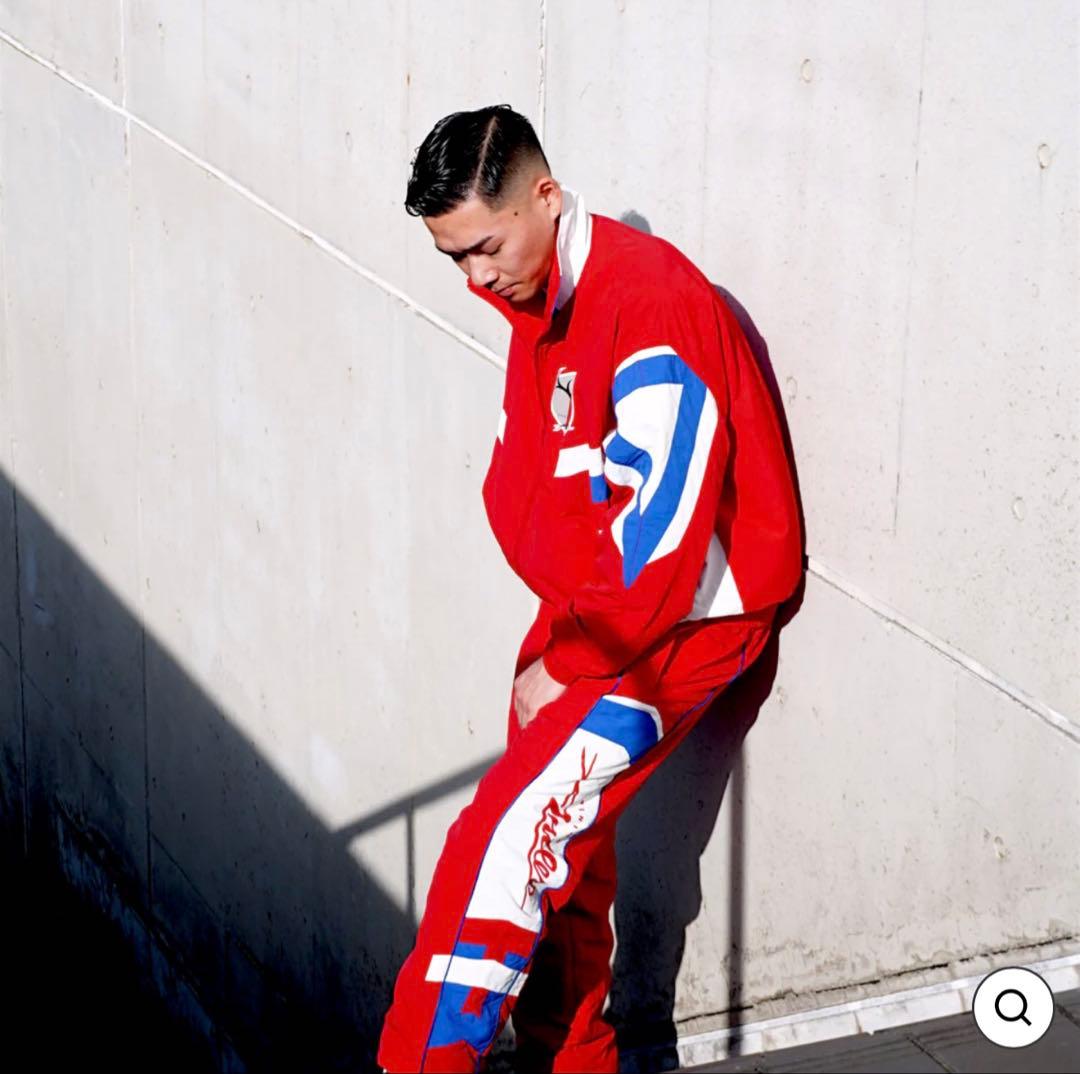 鹿島アントラーズ　トラックジャケット・ナイロンパンツセット　サイズ上下L