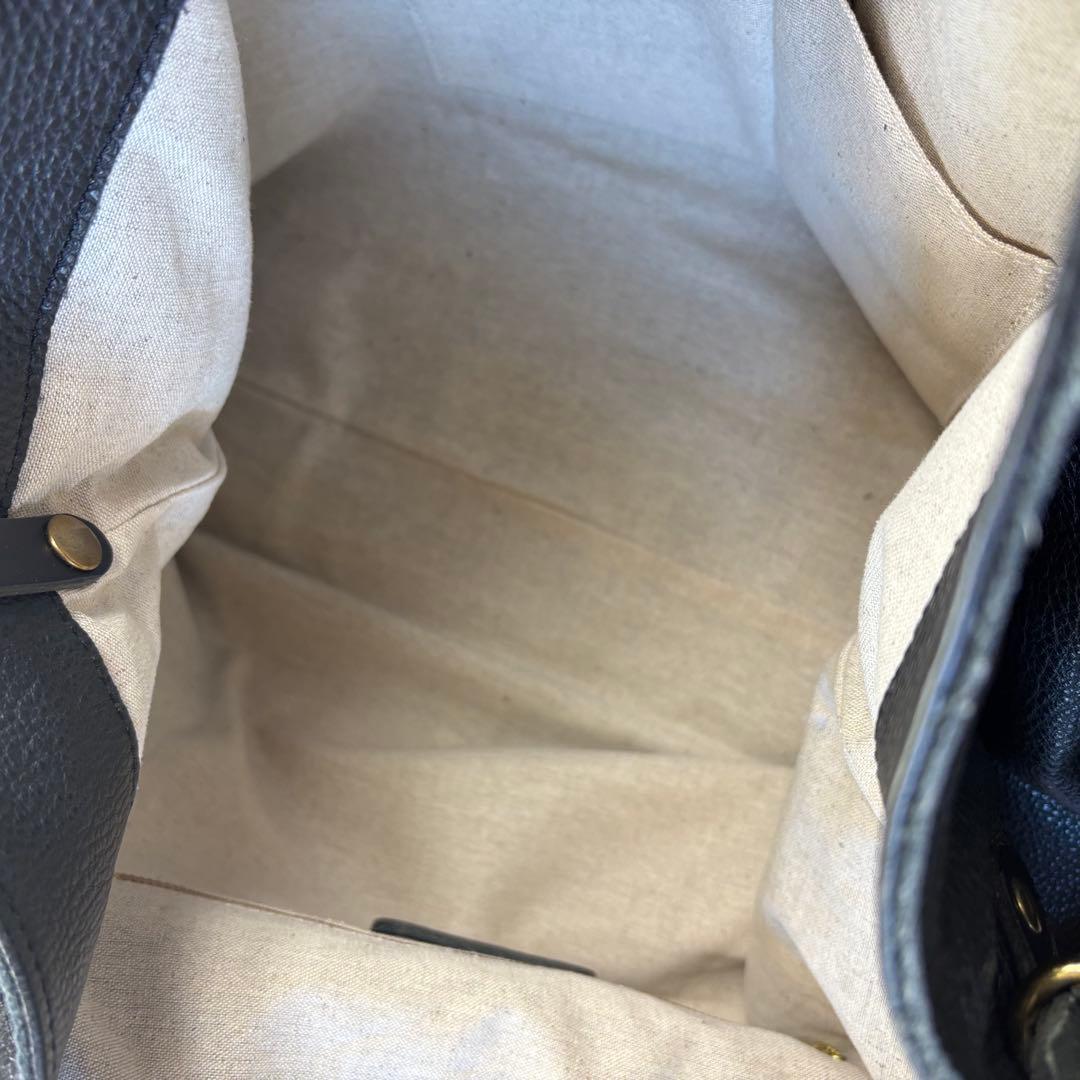 ✨極美品✨ Ense アンサ トートバッグ 肩掛け レザー A4 ビジネス 黒