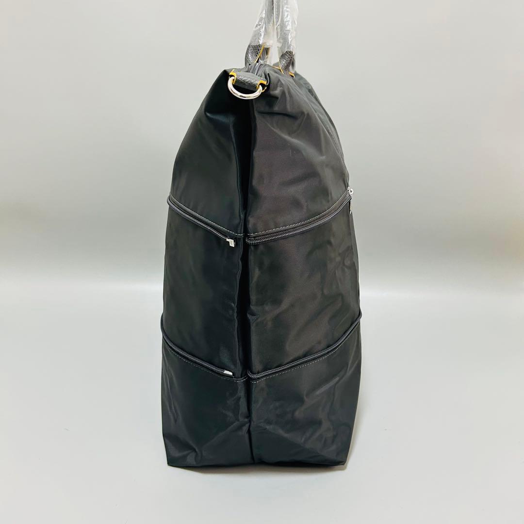 新品 ロンシャン ボストンバッグ ル・プリアージュ クラブ グレー 2way