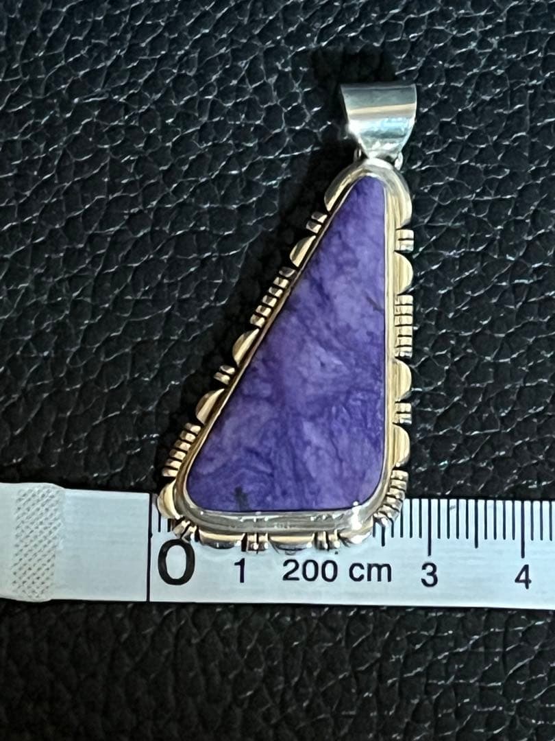 ナバホ アメジスト 925 Tim Yazzie 作 ビックサイズ