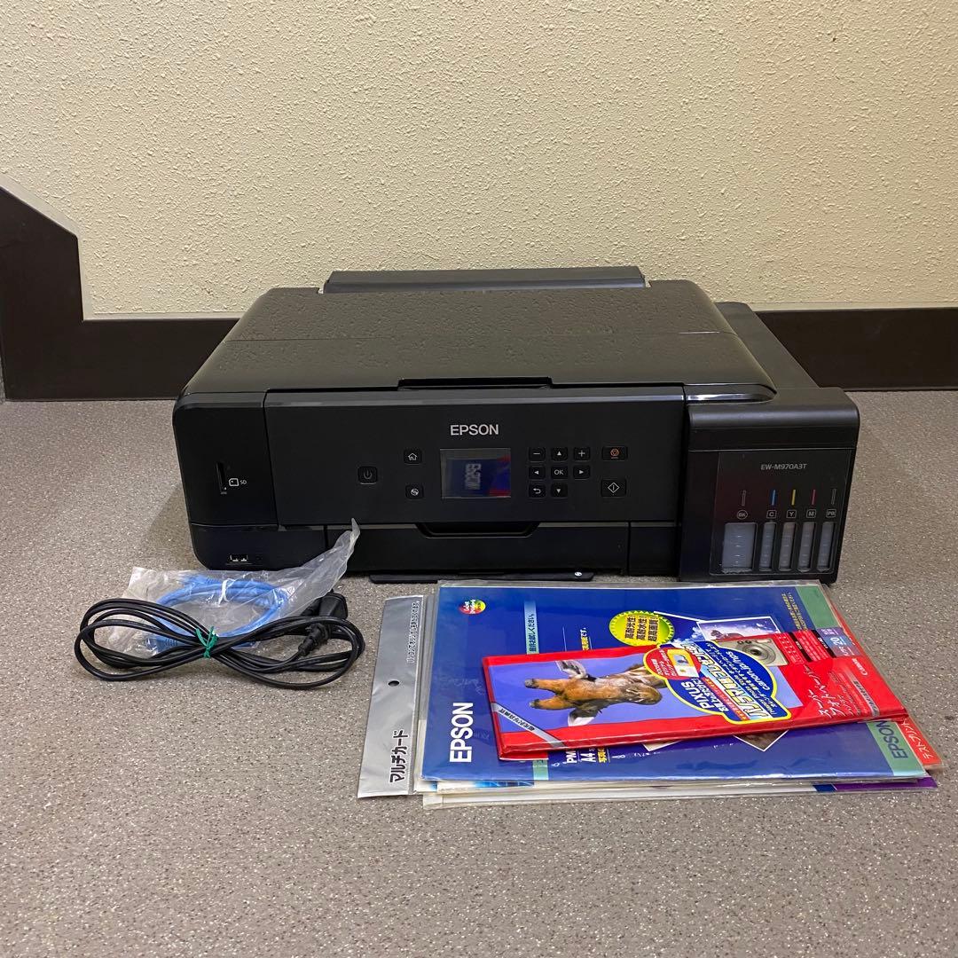 プリンター　EPSON EW-M970A3T ケーブル箱付き