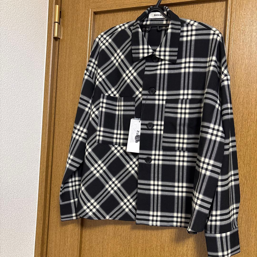 ズッカ zucca TWストレッチチェックブラウス