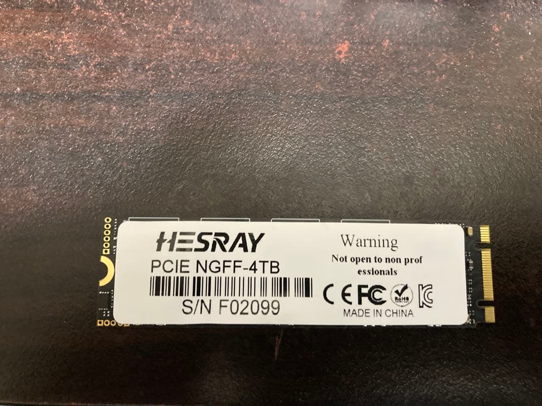 内蔵型SSD HESRAY M.2 2280 NGFF SSD 4TB SATA III
